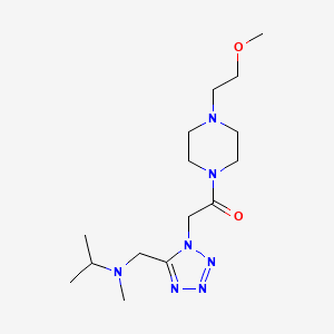 molecular formula C15H29N7O2 B5134001 N-[(1-{2-[4-(2-methoxyethyl)-1-piperazinyl]-2-oxoethyl}-1H-tetrazol-5-yl)methyl]-N-methyl-2-propanamine 