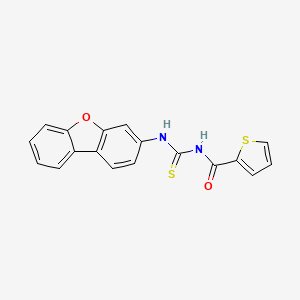 N-[(dibenzo[b,d]furan-3-ylamino)carbonothioyl]-2-thiophenecarboxamide