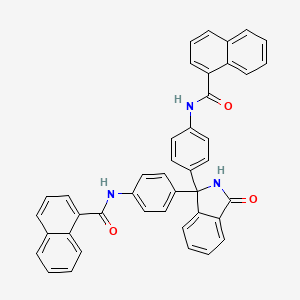 molecular formula C42H29N3O3 B5134049 N,N'-[(3-oxo-2,3-dihydro-1H-isoindole-1,1-diyl)di-4,1-phenylene]di(1-naphthamide) 