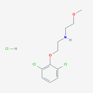 molecular formula C11H16Cl3NO2 B5134054 [2-(2,6-dichlorophenoxy)ethyl](2-methoxyethyl)amine hydrochloride 