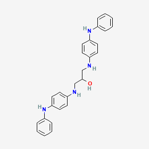 molecular formula C27H28N4O B5134100 1,3-bis[(4-anilinophenyl)amino]-2-propanol 