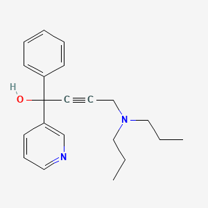 4-(dipropylamino)-1-phenyl-1-(3-pyridinyl)-2-butyn-1-ol