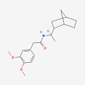 molecular formula C19H27NO3 B5134139 N-(1-bicyclo[2.2.1]hept-2-ylethyl)-2-(3,4-dimethoxyphenyl)acetamide 