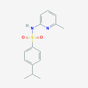 molecular formula C15H18N2O2S B513417 4-isopropyl-N-(6-methyl-2-pyridinyl)benzenesulfonamide CAS No. 857290-13-2