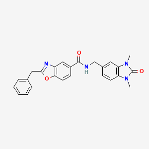 2-benzyl-N-[(1,3-dimethyl-2-oxo-2,3-dihydro-1H-benzimidazol-5-yl)methyl]-1,3-benzoxazole-5-carboxamide