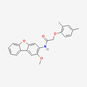 molecular formula C23H21NO4 B5134268 2-(2,4-dimethylphenoxy)-N-(2-methoxydibenzo[b,d]furan-3-yl)acetamide 
