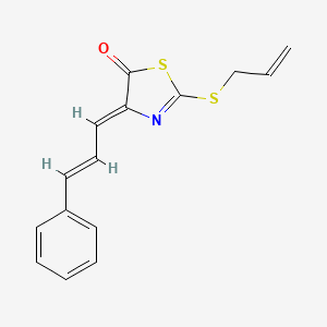 2-(allylthio)-4-(3-phenyl-2-propen-1-ylidene)-1,3-thiazol-5(4H)-one