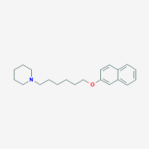 molecular formula C21H29NO B5134292 1-[6-(2-naphthyloxy)hexyl]piperidine 