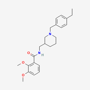 molecular formula C24H32N2O3 B5134293 N-{[1-(4-ethylbenzyl)-3-piperidinyl]methyl}-2,3-dimethoxybenzamide 
