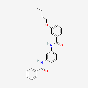 molecular formula C24H24N2O3 B5134300 N-[3-(benzoylamino)phenyl]-3-butoxybenzamide CAS No. 5757-52-8