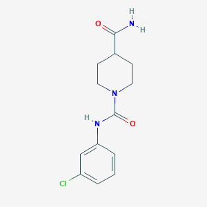 molecular formula C13H16ClN3O2 B5134324 N~1~-(3-chlorophenyl)-1,4-piperidinedicarboxamide 