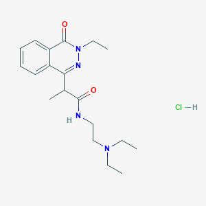 molecular formula C19H29ClN4O2 B5134352 N-[2-(diethylamino)ethyl]-2-(3-ethyl-4-oxo-3,4-dihydro-1-phthalazinyl)propanamide hydrochloride 