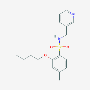 molecular formula C17H22N2O3S B513436 2-butoxy-4-methyl-N-(3-pyridinylmethyl)benzenesulfonamide CAS No. 940987-67-7