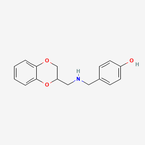 4-{[(2,3-dihydro-1,4-benzodioxin-2-ylmethyl)amino]methyl}phenol