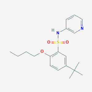molecular formula C19H26N2O3S B513438 2-butoxy-5-tert-butyl-N-(3-pyridinyl)benzenesulfonamide CAS No. 941262-17-5