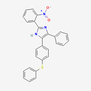 molecular formula C27H19N3O2S B5134393 2-(2-nitrophenyl)-5-phenyl-4-[4-(phenylthio)phenyl]-1H-imidazole 