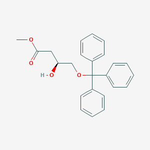 molecular formula C24H24O4 B051344 (S)-3-羟基-4-(三苯甲氧基)丁酸甲酯 CAS No. 113240-53-2
