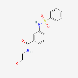 N-(2-methoxyethyl)-3-[(phenylsulfonyl)amino]benzamide