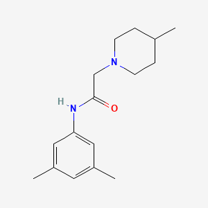 molecular formula C16H24N2O B5134417 N-(3,5-dimethylphenyl)-2-(4-methyl-1-piperidinyl)acetamide 