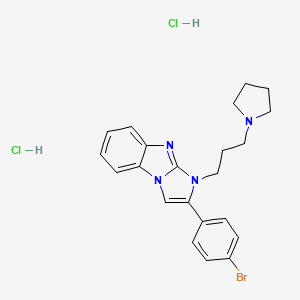 2-(4-bromophenyl)-1-[3-(1-pyrrolidinyl)propyl]-1H-imidazo[1,2-a]benzimidazole dihydrochloride