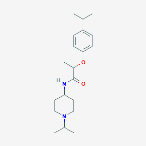 molecular formula C20H32N2O2 B5134440 2-(4-isopropylphenoxy)-N-(1-isopropyl-4-piperidinyl)propanamide 