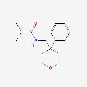 2-methyl-N-[(4-phenyltetrahydro-2H-pyran-4-yl)methyl]propanamide