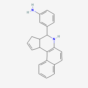 3-(3a,4,5,11c-tetrahydro-3H-benzo[f]cyclopenta[c]quinolin-4-yl)aniline