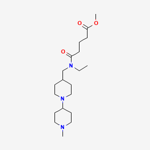 molecular formula C20H37N3O3 B5134520 methyl 5-{ethyl[(1'-methyl-1,4'-bipiperidin-4-yl)methyl]amino}-5-oxopentanoate 