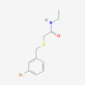 molecular formula C11H14BrNOS B5134528 2-[(3-bromobenzyl)thio]-N-ethylacetamide 