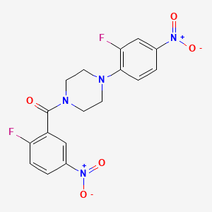 1-(2-fluoro-5-nitrobenzoyl)-4-(2-fluoro-4-nitrophenyl)piperazine