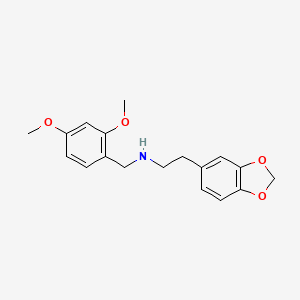 molecular formula C18H21NO4 B5134548 2-(1,3-benzodioxol-5-yl)-N-(2,4-dimethoxybenzyl)ethanamine 