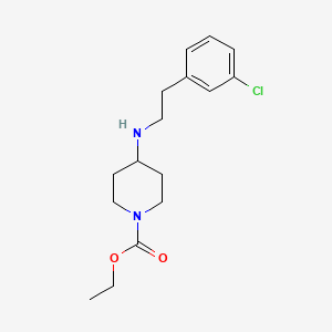 ethyl 4-{[2-(3-chlorophenyl)ethyl]amino}-1-piperidinecarboxylate