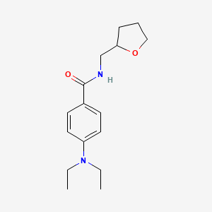 4-(diethylamino)-N-(tetrahydro-2-furanylmethyl)benzamide