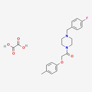 1-(4-fluorobenzyl)-4-[(4-methylphenoxy)acetyl]piperazine oxalate