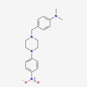 N,N-dimethyl-4-{[4-(4-nitrophenyl)-1-piperazinyl]methyl}aniline