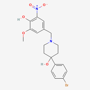 4-(4-bromophenyl)-1-(4-hydroxy-3-methoxy-5-nitrobenzyl)-4-piperidinol