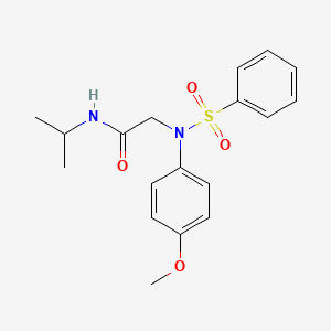 N~1~-isopropyl-N~2~-(4-methoxyphenyl)-N~2~-(phenylsulfonyl)glycinamide