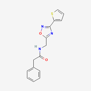 molecular formula C15H13N3O2S B5134725 2-phenyl-N-{[3-(2-thienyl)-1,2,4-oxadiazol-5-yl]methyl}acetamide 