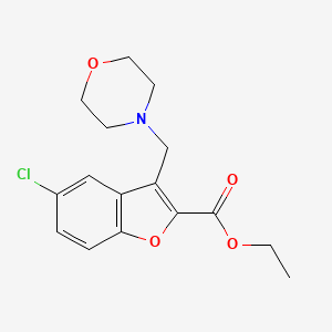 ethyl 5-chloro-3-(4-morpholinylmethyl)-1-benzofuran-2-carboxylate