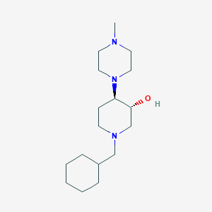 molecular formula C17H33N3O B5134781 (3R*,4R*)-1-(cyclohexylmethyl)-4-(4-methyl-1-piperazinyl)-3-piperidinol 