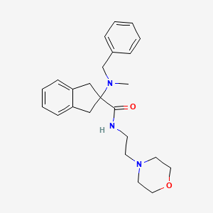molecular formula C24H31N3O2 B5134799 2-[benzyl(methyl)amino]-N-[2-(4-morpholinyl)ethyl]-2-indanecarboxamide 