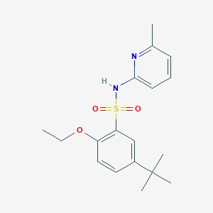 molecular formula C18H24N2O3S B513482 5-tert-butyl-2-ethoxy-N-(6-methyl-2-pyridinyl)benzenesulfonamide CAS No. 941257-34-7