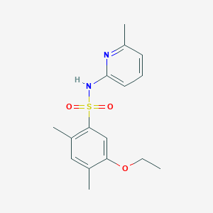 molecular formula C16H20N2O3S B513487 5-ethoxy-2,4-dimethyl-N-(6-methyl-2-pyridinyl)benzenesulfonamide CAS No. 941257-46-1