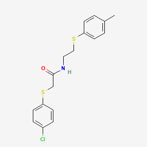 2-[(4-chlorophenyl)thio]-N-{2-[(4-methylphenyl)thio]ethyl}acetamide