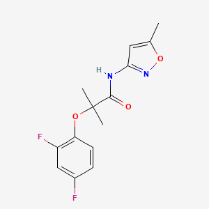 2-(2,4-difluorophenoxy)-2-methyl-N-(5-methyl-3-isoxazolyl)propanamide