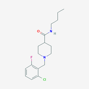 N-butyl-1-(2-chloro-6-fluorobenzyl)-4-piperidinecarboxamide