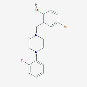 molecular formula C17H18BrFN2O B5134925 4-bromo-2-{[4-(2-fluorophenyl)-1-piperazinyl]methyl}phenol 