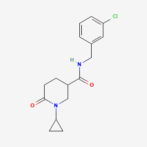 N-(3-chlorobenzyl)-1-cyclopropyl-6-oxo-3-piperidinecarboxamide