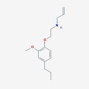 molecular formula C15H23NO2 B5134970 N-[2-(2-methoxy-4-propylphenoxy)ethyl]-2-propen-1-amine 