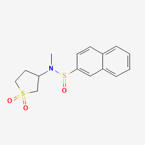 N-(1,1-dioxidotetrahydro-3-thienyl)-N-methyl-2-naphthalenesulfinamide